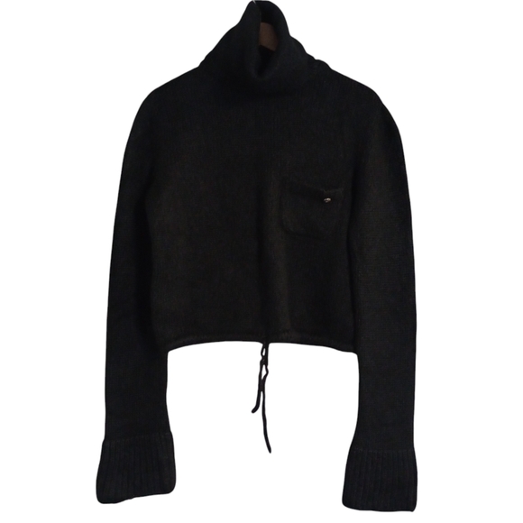 Chanel mohair blend turtleneck cropped sweater size EU42 - Picture 1 of 12